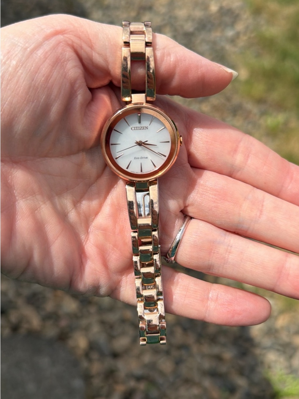 Citizen Rose Gold Eco Drive Watch